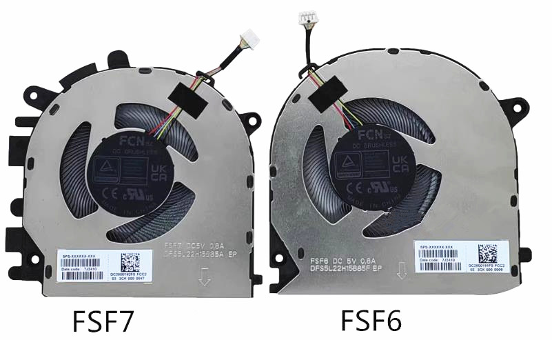 CPU+GPU-Lüfter für HP 17T-CW TPN-C176 N87224-001 FSF6 FSF7