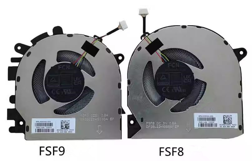 CPU+GPU-Lüfter für HP 17T-CW TPN-C176 FSF8 FSF9