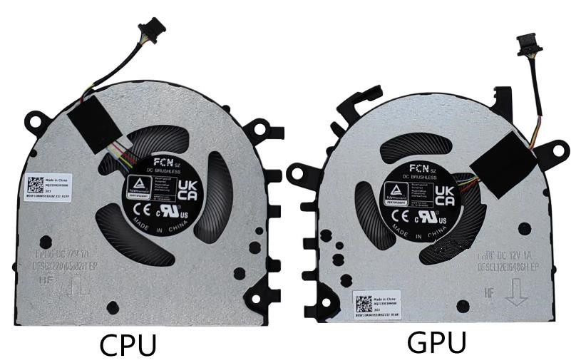 CPU+GPU-Lüfter 12V für Lenovo ThinkBook 16p NX ARH