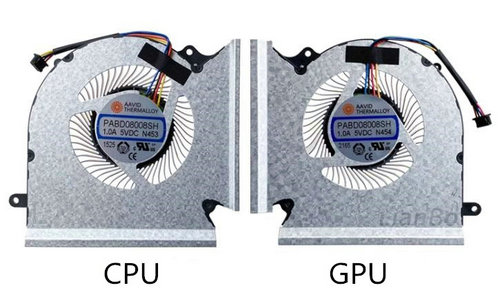 CPU+GPU-Lüfter für MSI GE66 Raider 10SFS