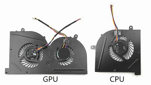 CPU+GPU Lüfter 4-Pin für MSI GS63VR 6RF Stealth Pro Series